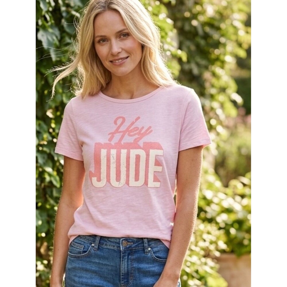 New Promesa Pink 'Hey Jude' Graphic Tee sz Small